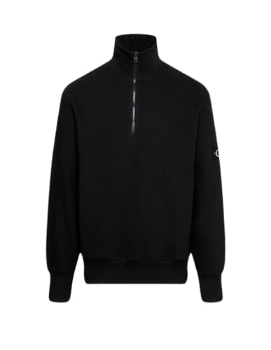 Calvin Klein Badge Waffle Half Zip Pullover Herren - XL von Calvin Klein Jeans