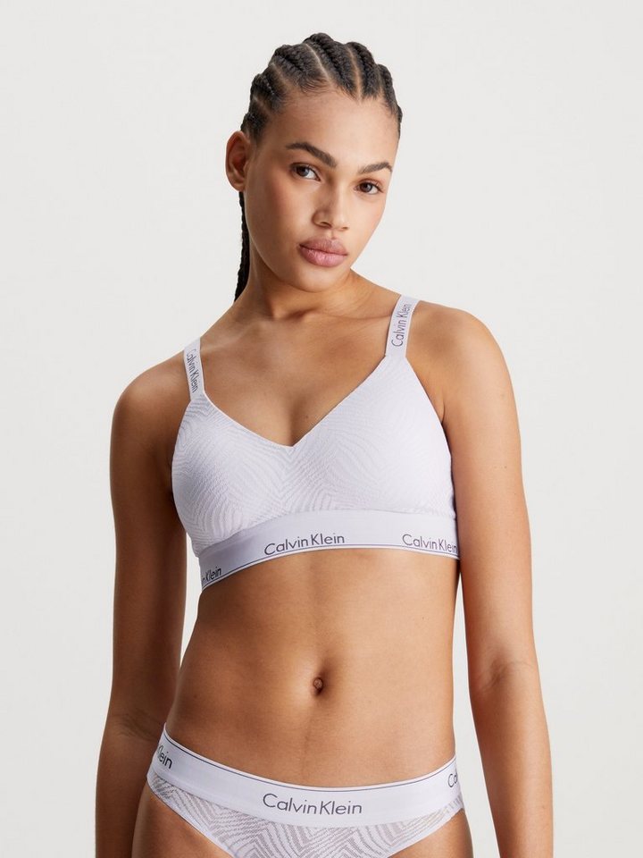 Calvin Klein Underwear Bralette-BH LGHTLY LINED BRALETTE mit Strukturmuster von Calvin Klein Underwear