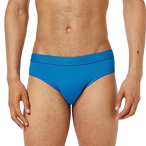 Calvin Klein Herren Badeslip Kurz, Blau (Unity Blue), L von Calvin Klein