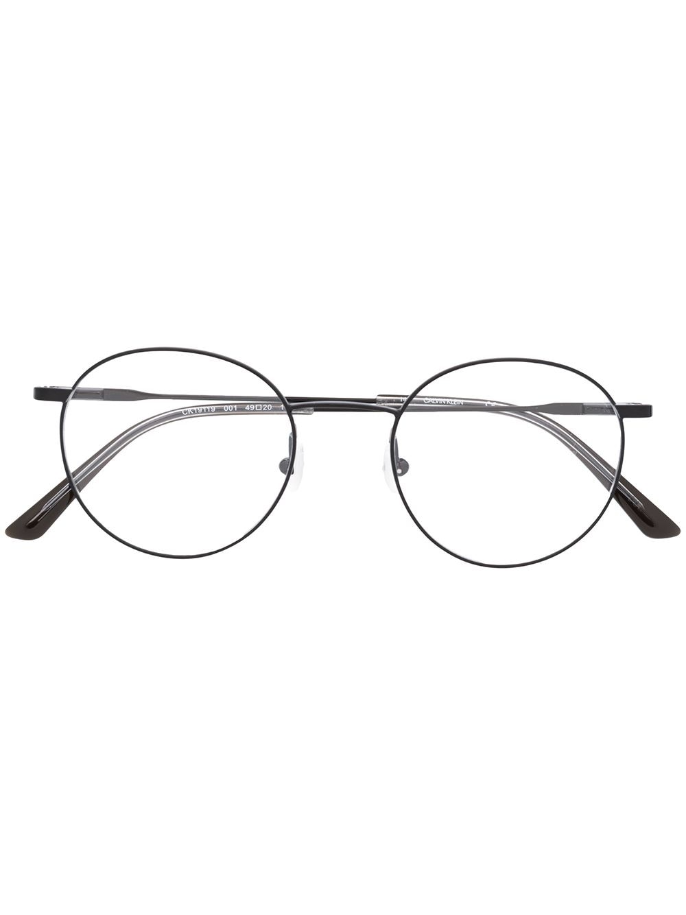 Calvin Klein Brille mit rundem Gestell - Schwarz von Calvin Klein