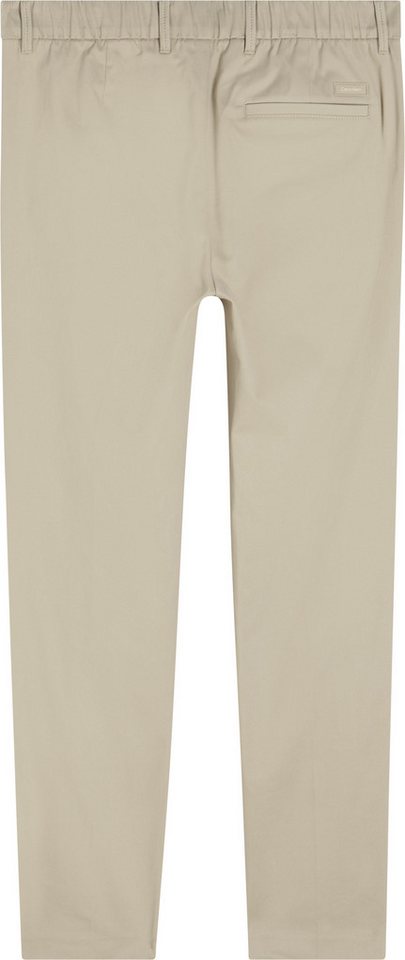 Calvin Klein Bundfaltenhose SATEEN STRETCH TAPERED PLEAT in Satin-Optik von Calvin Klein