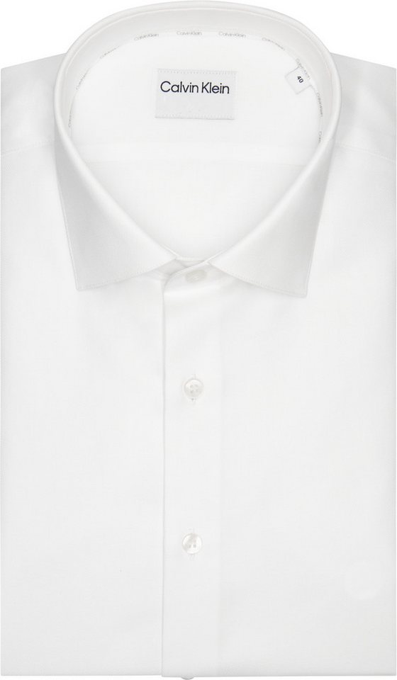 Calvin Klein Businesshemd Regular fit, mit Rundhalsausschnitt von Calvin Klein
