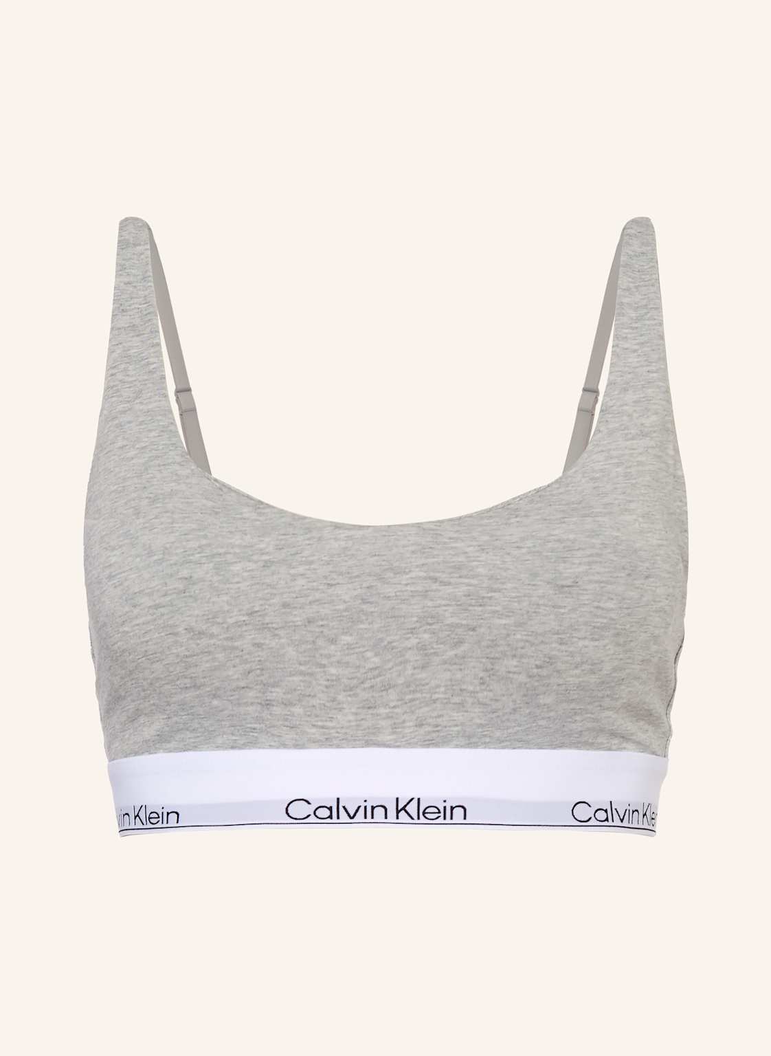 Calvin Klein Bustier Icon Cotton Modal grau von Calvin Klein
