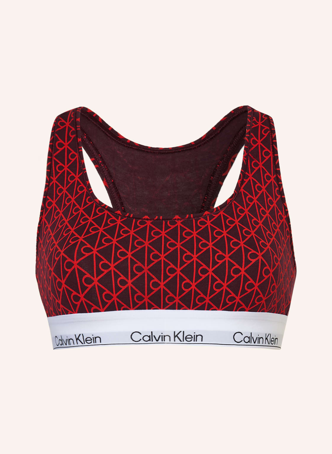 Calvin Klein Bustier Icon Cotton Modal rot von Calvin Klein