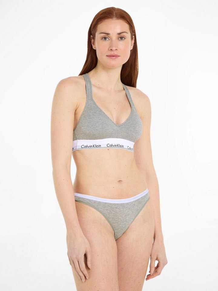 Calvin Klein Underwear Bralette Modern Cotton mit gekreuzten Trägern hinten von Calvin Klein Underwear