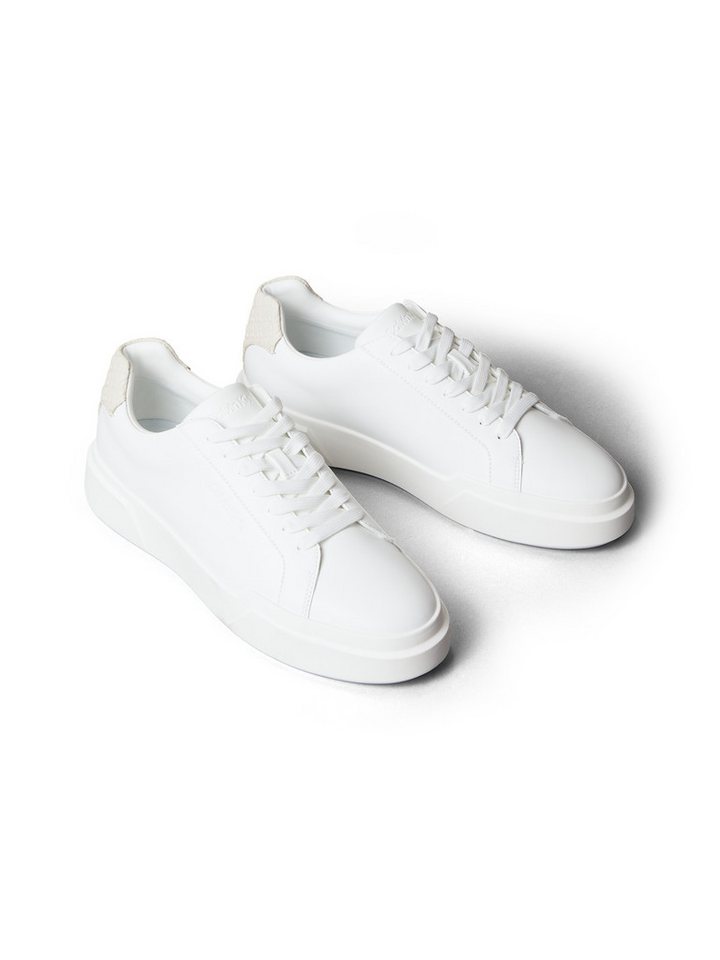 Calvin Klein CHUNKY CUPSOLE LACEUP LTH BT AOP Sneaker Halbschuh, Freizeitschuh, Schnürschuh mit geprägtem Fersenbereich von Calvin Klein