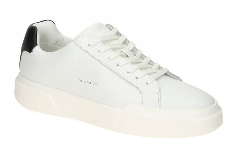Calvin Klein CHUNKY CUPSOLE YM01344 01W wei? - sportliche Halbschuhe f?r Herren von Calvin Klein