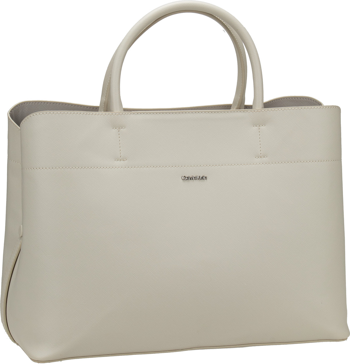 Calvin Klein CK Business Saffiano 1674 SP24  in Beige (21.3 Liter), Handtasche von Calvin Klein