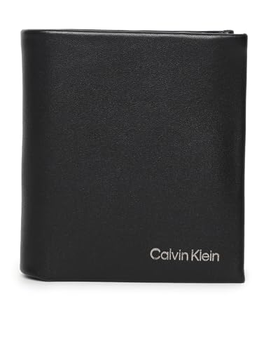 Calvin Klein Ck Concise Trifold 6Cc W/Coin Geldbörsen, Herren, Schwarz (Ck Black), Os von Calvin Klein