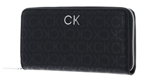 Calvin Klein CK Daily Zip Around Wallet_Epi Mono Black Epi Mono von Calvin Klein