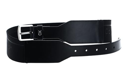 Calvin Klein CK Essential High Waist 5CM Belt W85 CK Black von Calvin Klein