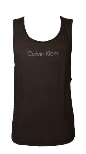 Calvin Klein CK Herren-Tanktop, Reine Baumwolle, Tanktop mit Logo-Aufdruck, Artikel KM0KM00997 Tank, BEH Pvh Black, M von Calvin Klein
