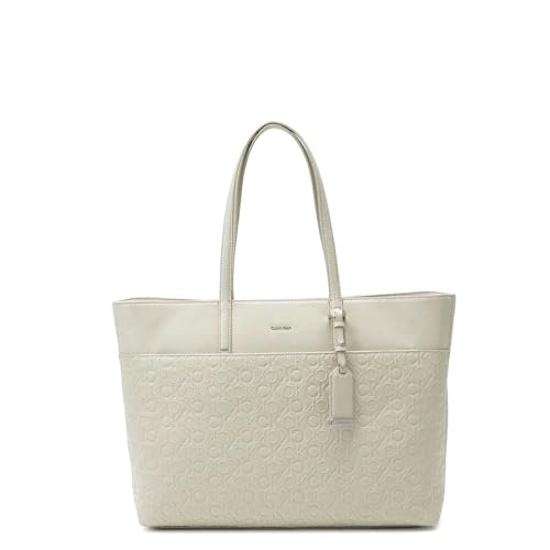 Calvin Klein CK MUST SHOPPER LG - EMB MONO, grau(peagrey), Gr. * von Calvin Klein