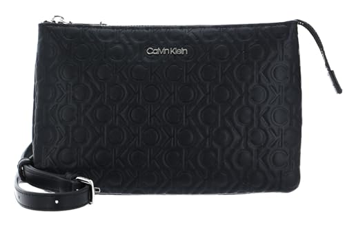 Calvin Klein CK Must Double Crossbody Embossed CK Black von Calvin Klein