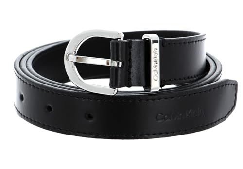 Calvin Klein CK Must Metal Loop Round Belt 25MM W80 CK Black von Calvin Klein