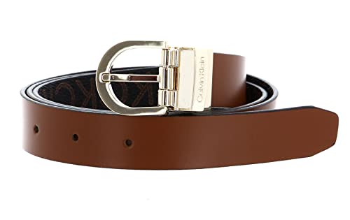 Calvin Klein CK Must RD Buckle REV 2.5 Belt Cognac / Brown Mono von Calvin Klein