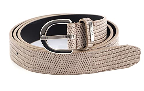 Calvin Klein CK Must Round Belt 25MM W90 Taupe von Calvin Klein