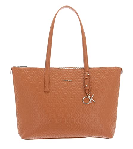 Calvin Klein CK Must Shopper Embossed Mono M Cognac von Calvin Klein