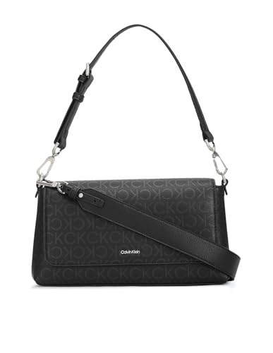 Calvin Klein Damen CK Must Shoulder Bag_EPI K60K611360 Taschen, Schwarz (Black Mono) von Calvin Klein