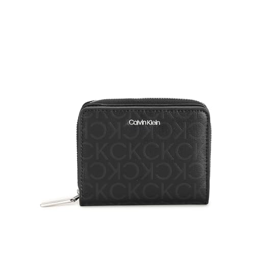 Calvin Klein CK Must Trifold_Epi Mono Zip Around Wallet Black Epi Mono von Calvin Klein