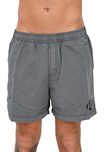 Calvin Klein CK See-Boxer-Swimmingpool-Mann-Badebekleidung mit gestickten Logo-Taschen und Kordelzug an der Taille Artikel KM0KM00806, BEH Pvh Black, 3XL von Calvin Klein