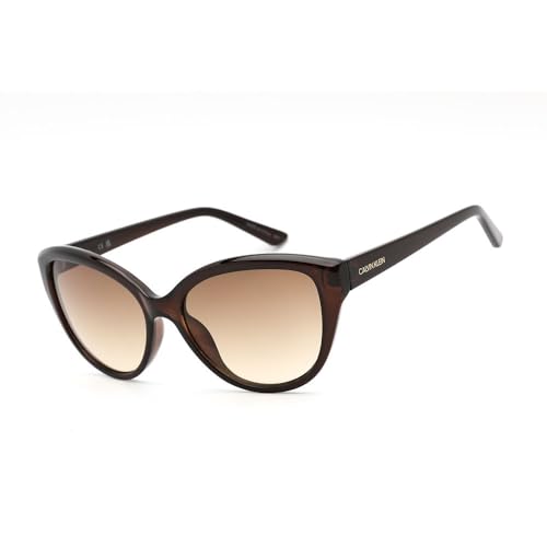 Calvin Klein Damen Ck19536s Sonnenbrille, Kristallbraun/Braun von Calvin Klein