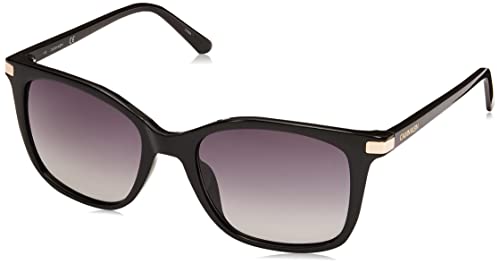 Calvin Klein CK19536S Katzenaugen-Sonnenbrille für Damen, 55 mm, Schwarz/Schwarz von Calvin Klein