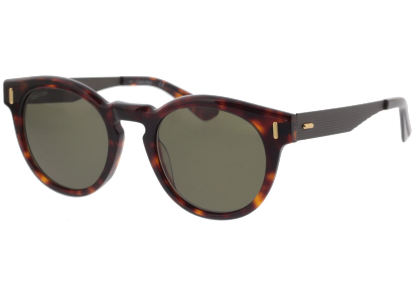 Calvin Klein CK21527S 220 50-21 Sonnenbrille mit Sehstärke erhältlich, Damen/Herren, Vollrand, Rund von Calvin Klein