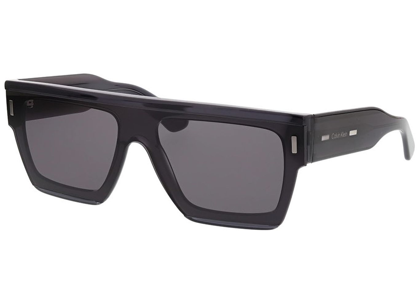 Calvin Klein CK24502S 059 55-18 Sonnenbrille ohne Sehstärke, Damen/Herren, Vollrand, Eckig von Calvin Klein