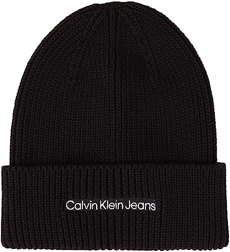 Calvin Klein Jeans Damen Strickmütze Institutional Wintermütze, Schwarz (Black), Onesize von Calvin Klein Jeans