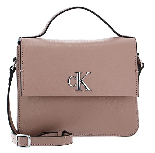 Calvin Klein CKJ Minimal Monogram Boxy Flap Crossbody Bag 19 Cafe Au Lait von Calvin Klein