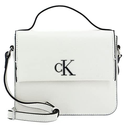 Calvin Klein CKJ Minimal Monogram Boxy Flap Crossbody Bag 19 Ivory von Calvin Klein