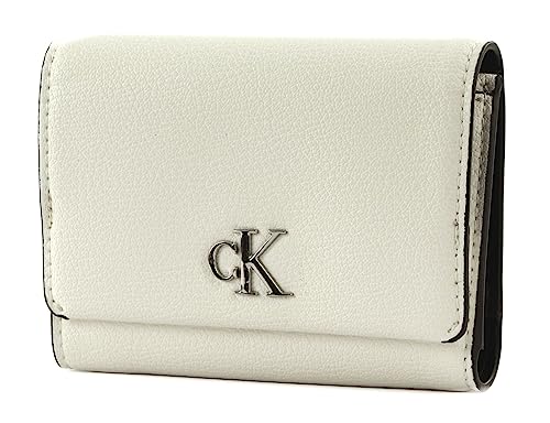 Calvin Klein CKJ Minimal Monogram Med Trifold Bright White von Calvin Klein