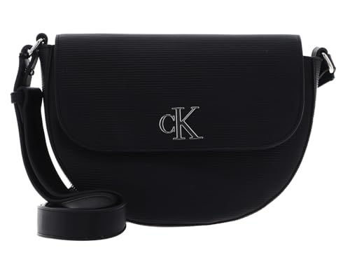 Calvin Klein CKJ Minimal Monogram Saddle Bag S Black von Calvin Klein