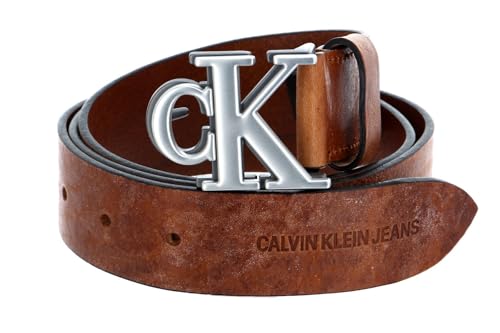 Calvin Klein CKJ Mono Hardware Shadow Belt W80 Cognac von Calvin Klein