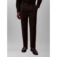 Calvin Klein Chino mit Stretchanteil und Bundfalte, Tapered Fit in 31/34 von Calvin Klein
