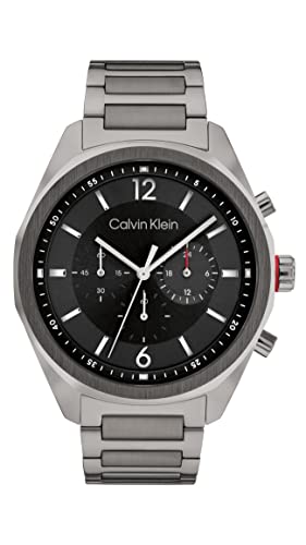 Calvin Klein Chronograph Quarz Uhr für Herren Kollektion CK Force mit Graues Edelstahlarmband - 25200267 Calvin Klein Chronograph Quarz Uhr für Herren Kollektion CK Force mit Graues Edelstahlarmband - 25200267 von Calvin Klein