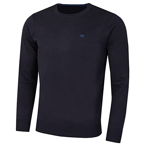 Calvin Klein Chunky Pullover mit Rundhalsausschnitt für Herren Navy - XL von Calvin Klein