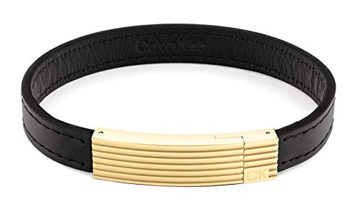 Calvin Klein Lederarmband für Herren Kollektion CIRCUIT Schwarz - 35000269 von Calvin Klein