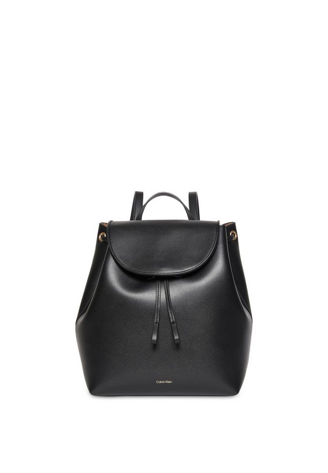 Calvin Klein Cityrucksack FOIL LOGO FLAP BACKPACK, Damen Freizeitrucksack, Beuteltasche mit Logoschriftzug von Calvin Klein
