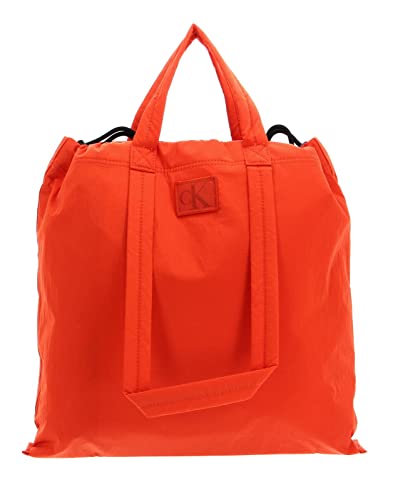 Calvin Klein CkJ City Nylon Nylon Square Rev Tote38 Coral Orange von Calvin Klein