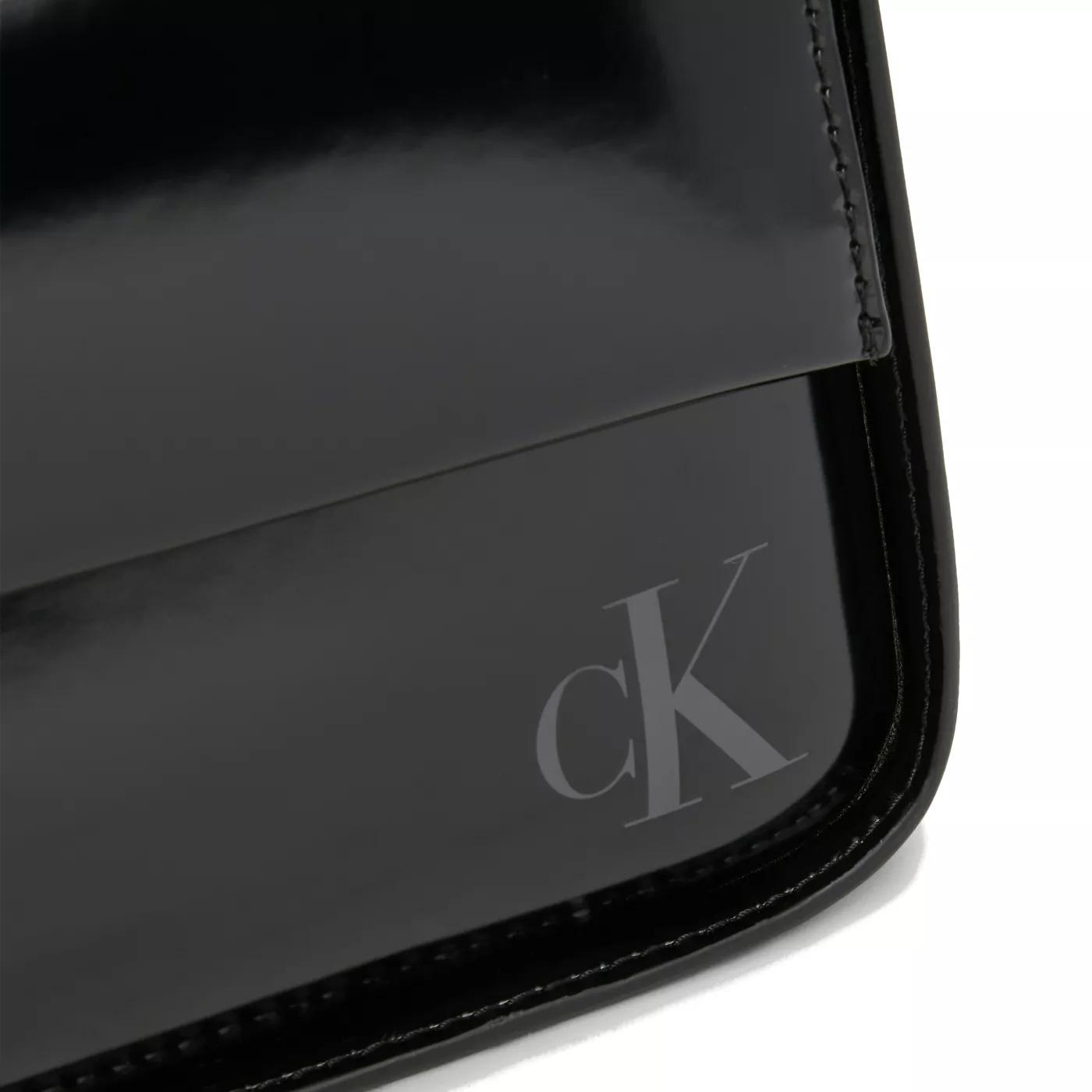 Calvin Klein Crossbody Bags - Calvin Klein Block Ew Schwarze Schultertasche K60K - Gr. unisize - in Schwarz - für Damen von Calvin Klein