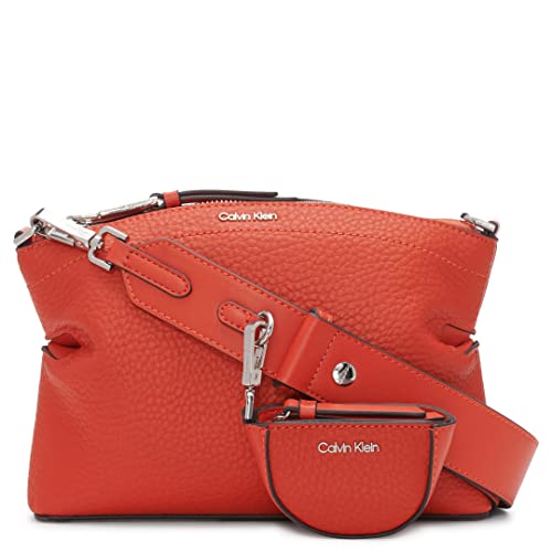 Calvin Klein Cypress 2-in-1 Top Zip Crossbody, Spicy Orange, Einheitsgröße von Calvin Klein