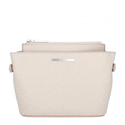 Calvin Klein Daily Dressed Crossbody Bag EPI Mono Stoney Beige von Calvin Klein