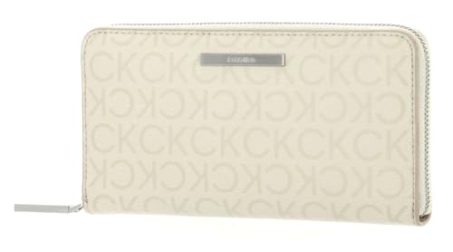 Calvin Klein Daily Dressed Long Zip Around Wallet Stoney Beige von Calvin Klein