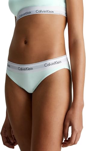 Calvin Klein Damen Slip Bikini Form Baumwolle mit Stretch, Türkis (Island Reef), S von Calvin Klein