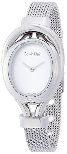 Calvin Klein Damen Analog Quarz Uhr mit Edelstahl Armband K5H23126 von Calvin Klein