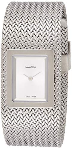 Calvin Klein Damen Analog Quarz Uhr mit Edelstahl Armband K5L13136 von Calvin Klein