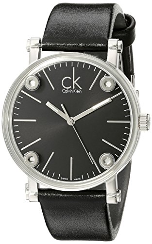 Calvin Klein Damen Analog Quarz Uhr mit Leder Armband K3B231C6 von Calvin Klein