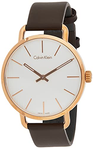 Calvin Klein Damen Analog Quarz Uhr mit Leder Armband K7B216G6 von Calvin Klein